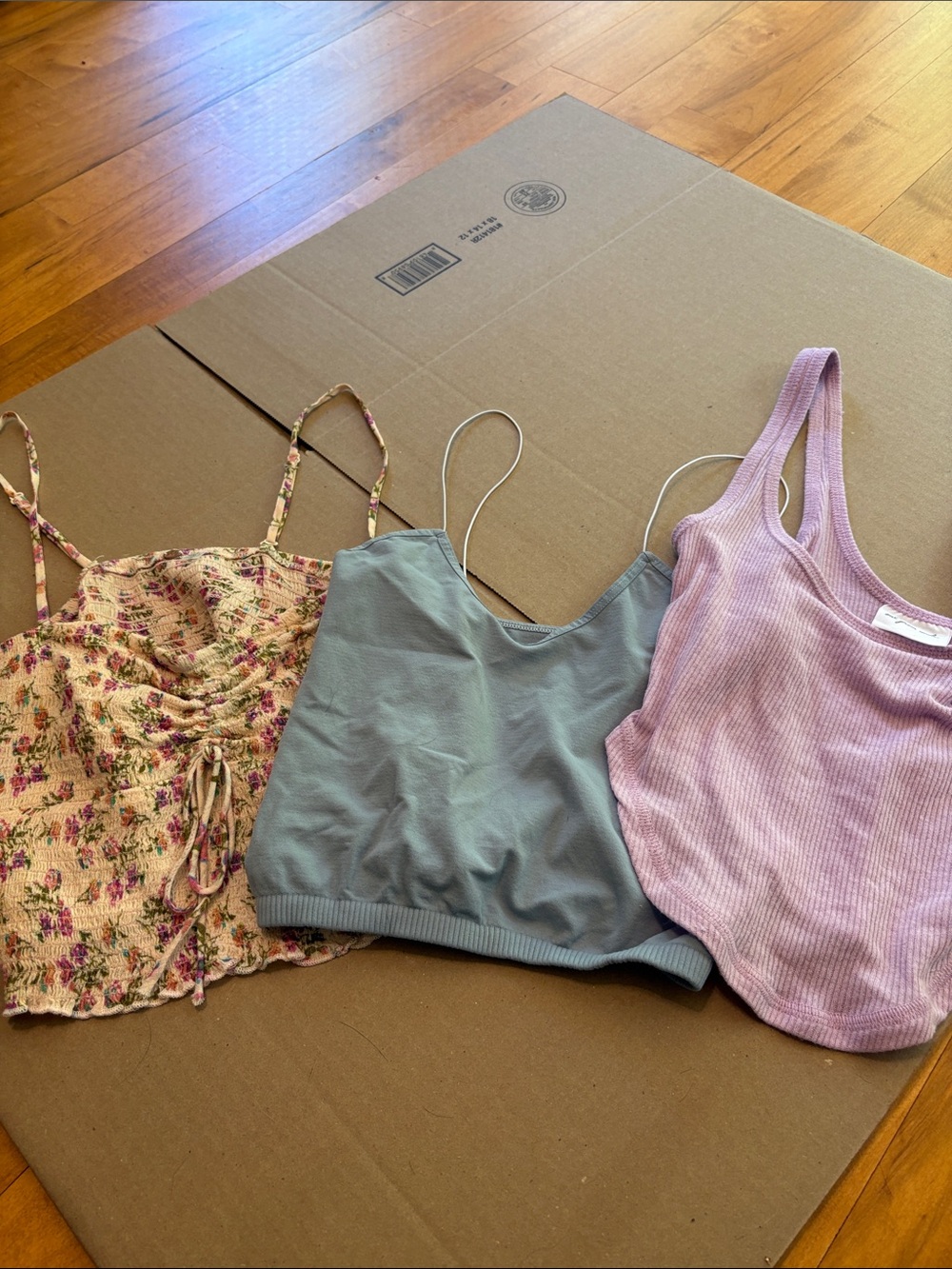 Free People Lilac Ribbed Tank Top